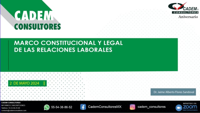 MARCO CONSTITUCIONAL Y LEGAL DE LAS RELACIONES LABORALES