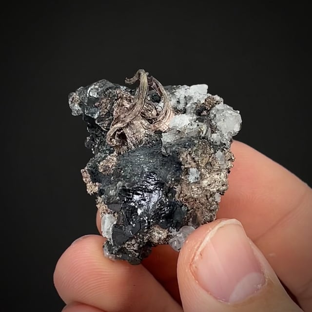 Silver with Galena | Imiter Mine, Tinghir Prov., Drâa-Tafilalet Region ...
