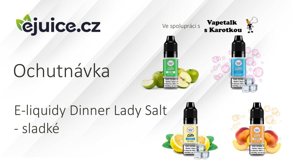 E-liquidy Dinner Lady Salt sladké - ochutnávka (CZ)