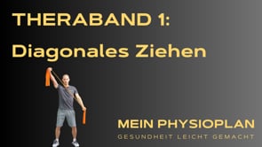 Theraband Übung: Diagonales Ziehen