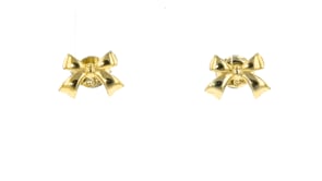 14kt Yellow Gold Bow Earrings