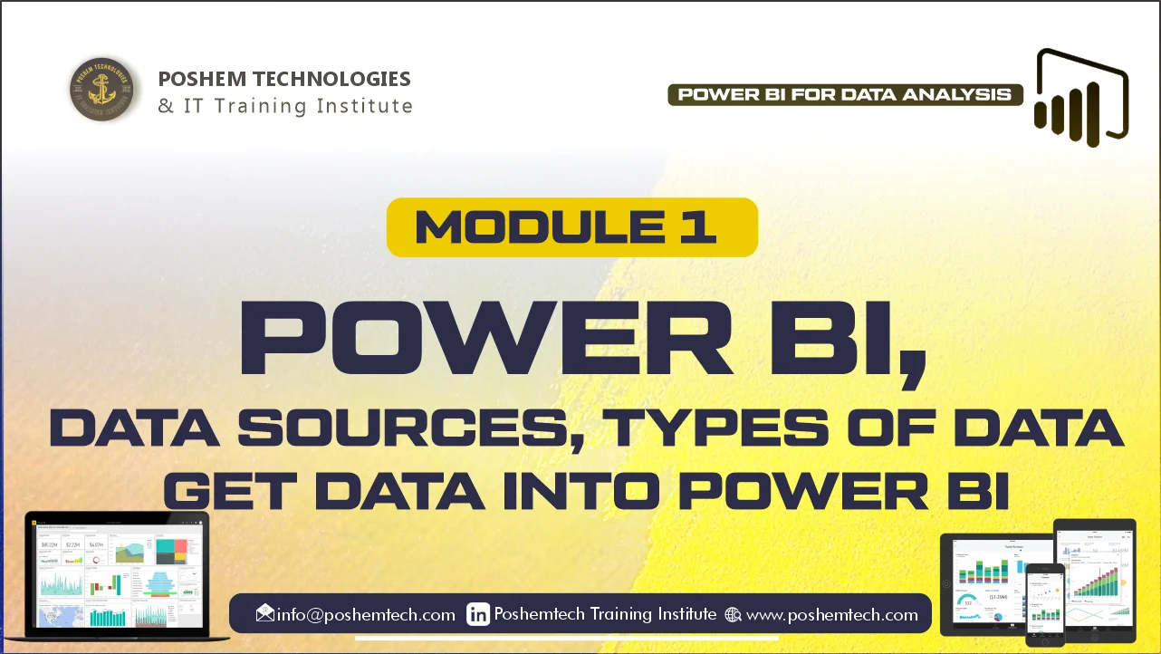 Module 1- Power BI, Data Sources, Types of Data, Get Data into Power BI ...