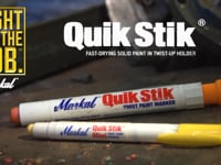 Markal® Quik Stik® Mini Marker with Twist-up Holder in Black L61129 at Pollardwater