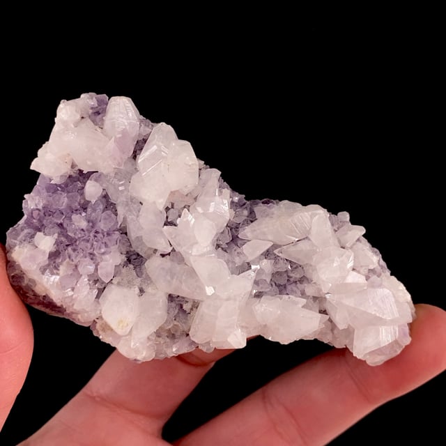 Calcite with Amethyst