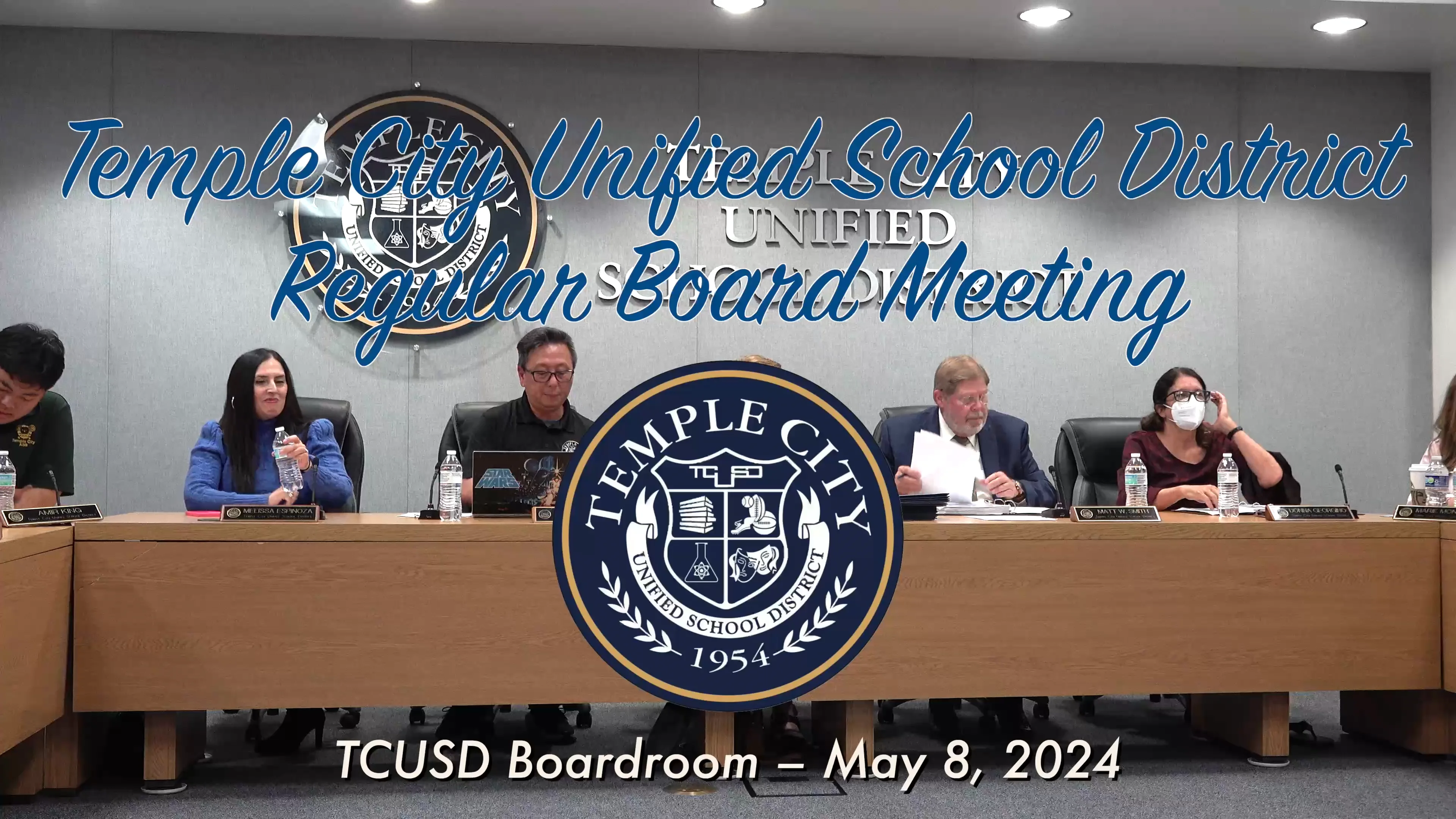 May 8, 2024 Temple City Unified School District Governing Board