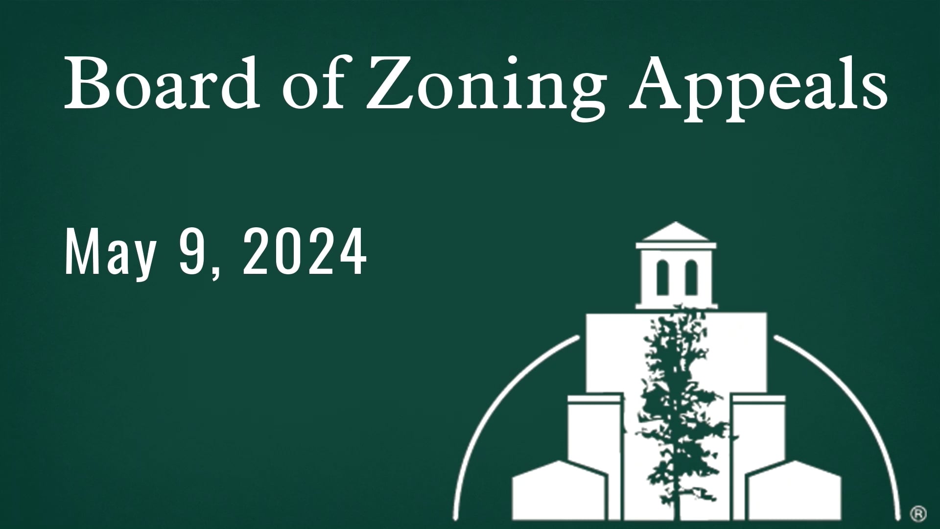 Board of Zoning Appeals May 09