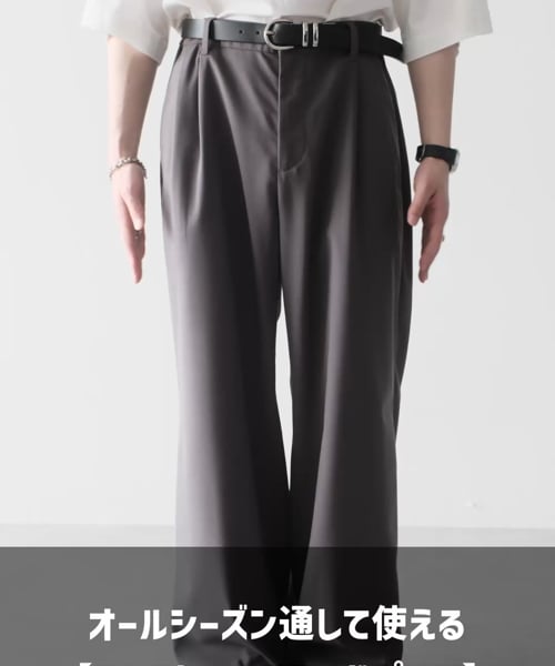 【レア】Ralph Lauren 黒 バギー ストレート ワイドスラックス 56f5eeccef48eb5b9d4ac36de221d5