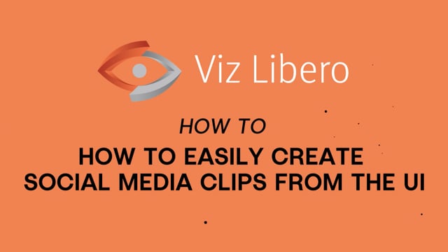 Viz Minute - How to export analysis clips with different aspect ratios from Viz Libero