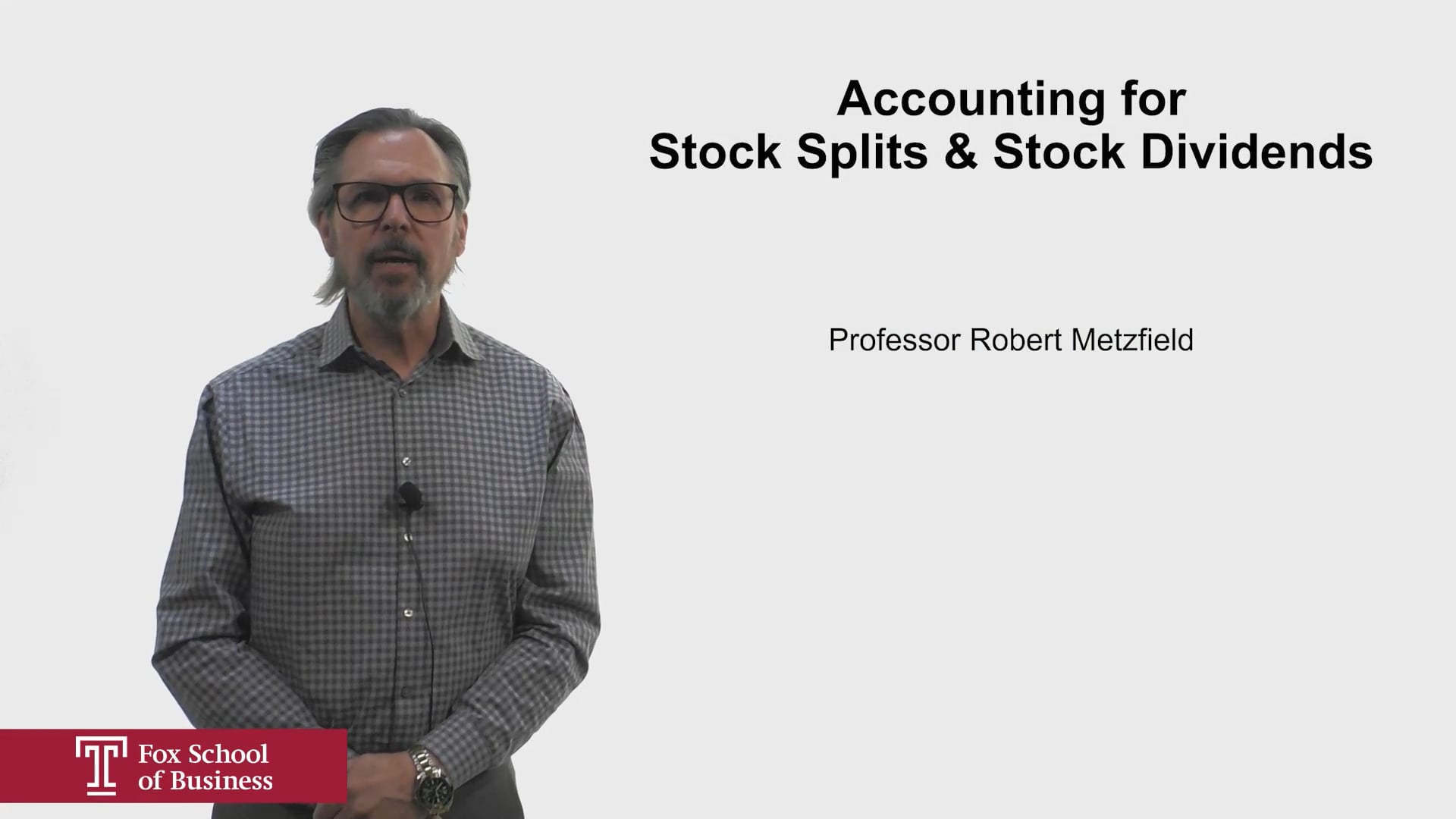 Accounting for Stock Splits & Stock Dividends