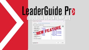Guidebook Design Template: New Feature in LeaderGuide Pro v16