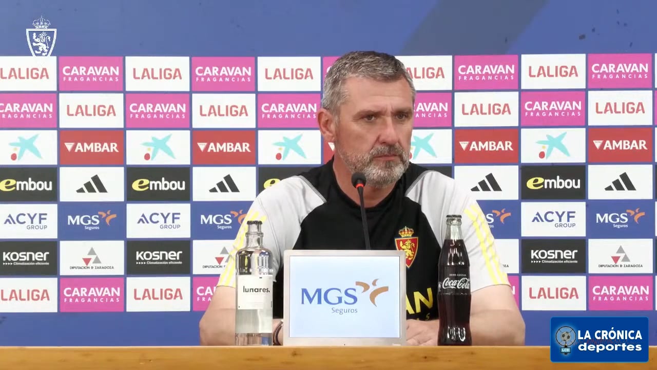EMILIO LARRAZ (Entrenador D Aragón) Valoraciónes sobre el Deportivo Aragón - CF Pontevedra / LA PREVIA del primer partido del Playoff de Ascenso