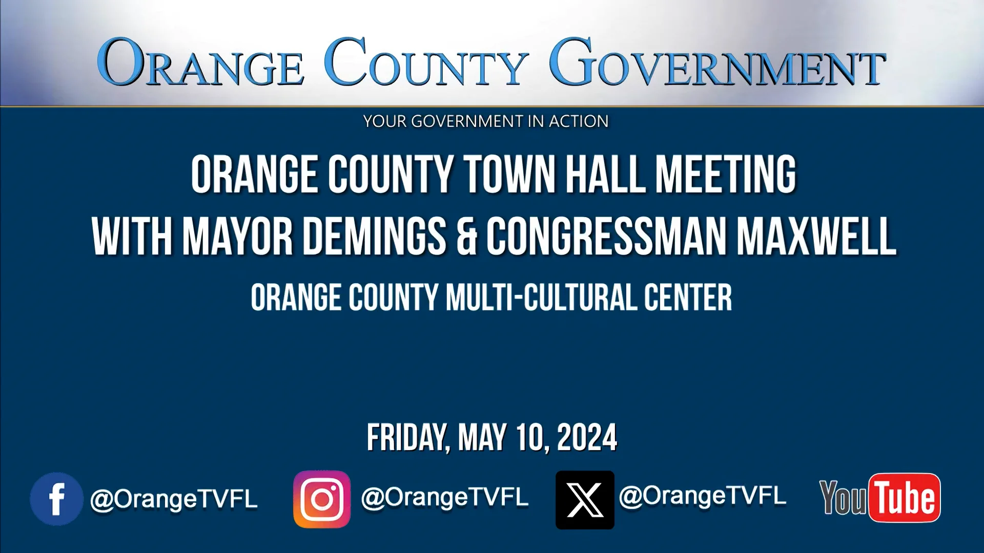 Orange County Town Hall with Mayor Jerry Demings and Congressman