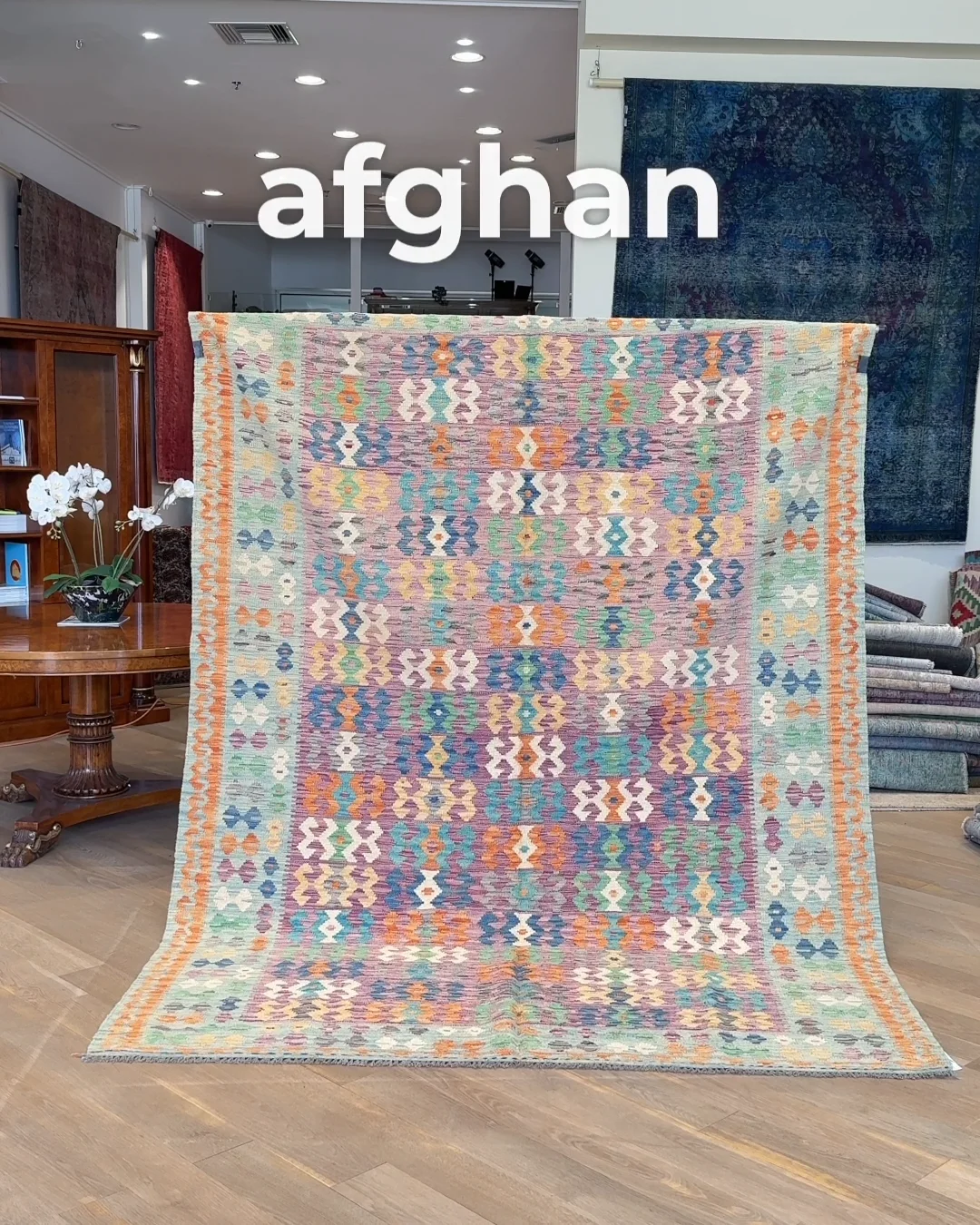 Chirwan kelim - tissé à la main - non utilisé - laine - kilim coloré