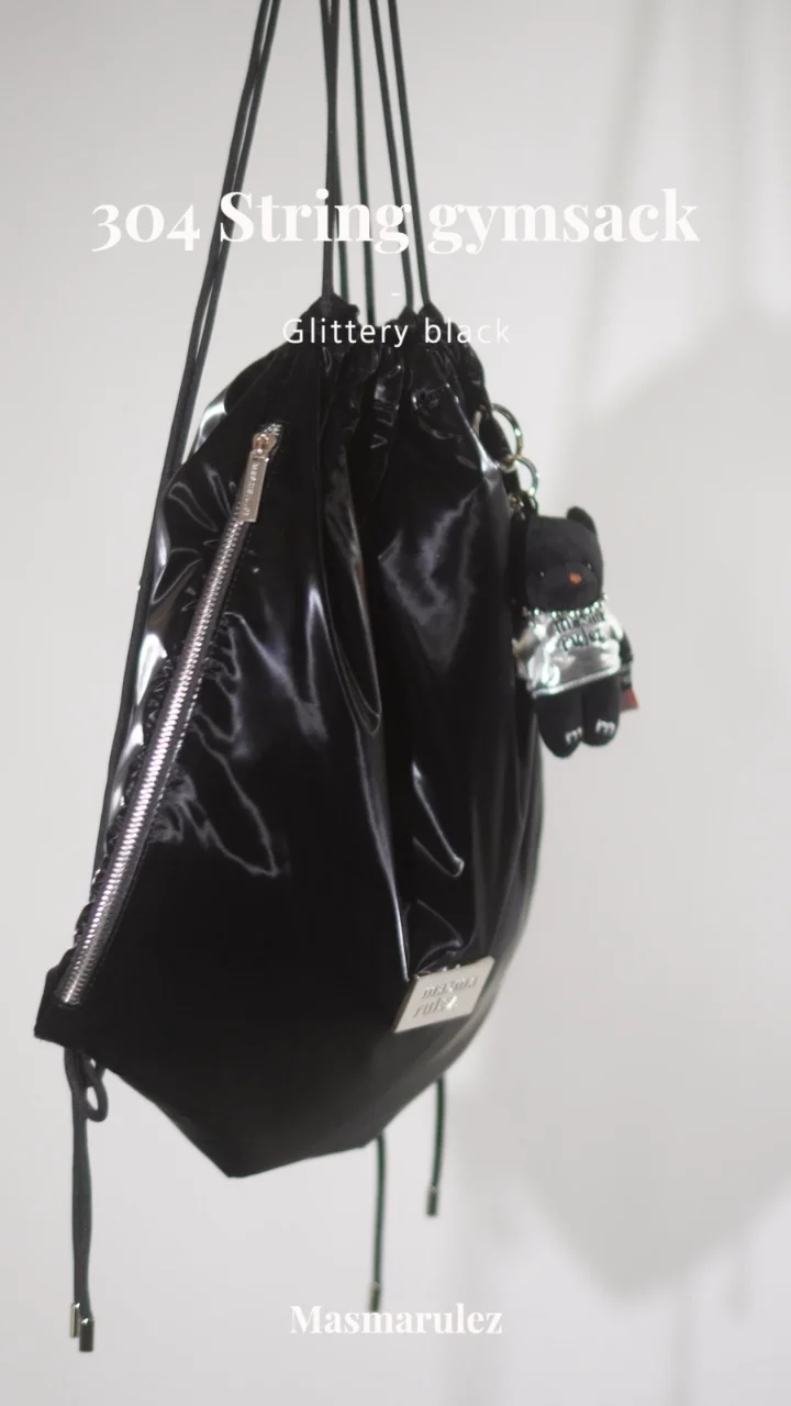 バックパック・リュック masmarulez 304 Gym sack string bag Glittery silver 50105648 1fd925e1064c3.jpg