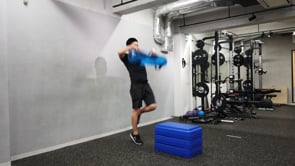 Split Stance Snatch to Box