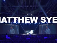 Matthew Syed Speaker Showreel