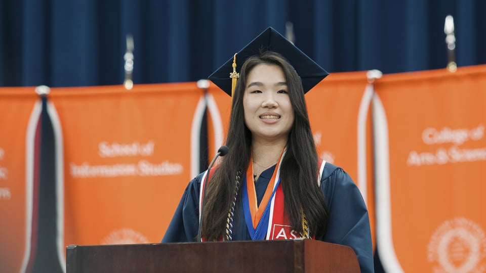University Scholar Yvonne Chen-Yih Kuo at Syracuse University 2024
Commencement