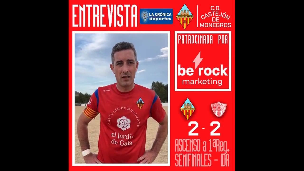 BORJA SERRATE (Jugador Castejón) SEMIFINAL ASCENSO A 1ª REGIONAL " Partido de Ida " Castejón de Monegros 2-2 Barbastro Somontano