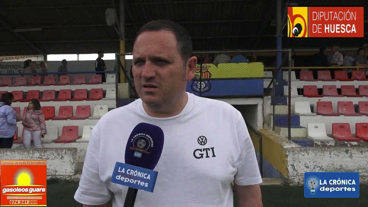 JUAN GONZÁLEZ (Entrenador Borja) AD Almudévar 3-1 SD Borja / Jor. 34 / Tercera Rfef