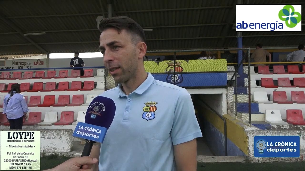 JOSÉ CARLOS GALLEGO (Entrenador Almudévar) AD Almudévar 3-1 SD Borja / Jor. 34 / Tercera Rfef