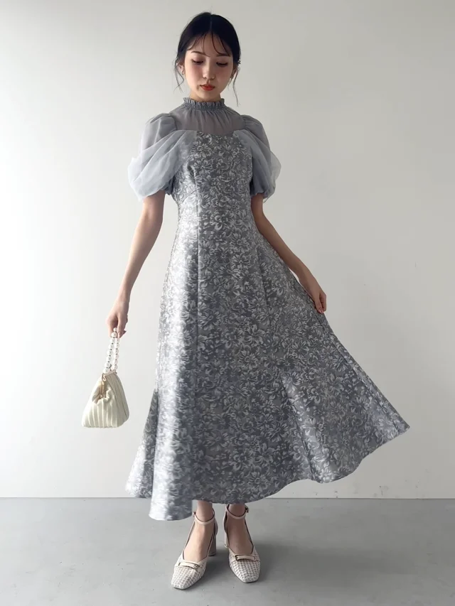 Bale ジャガードミディワンピース Bale ジャガードミディワンピース