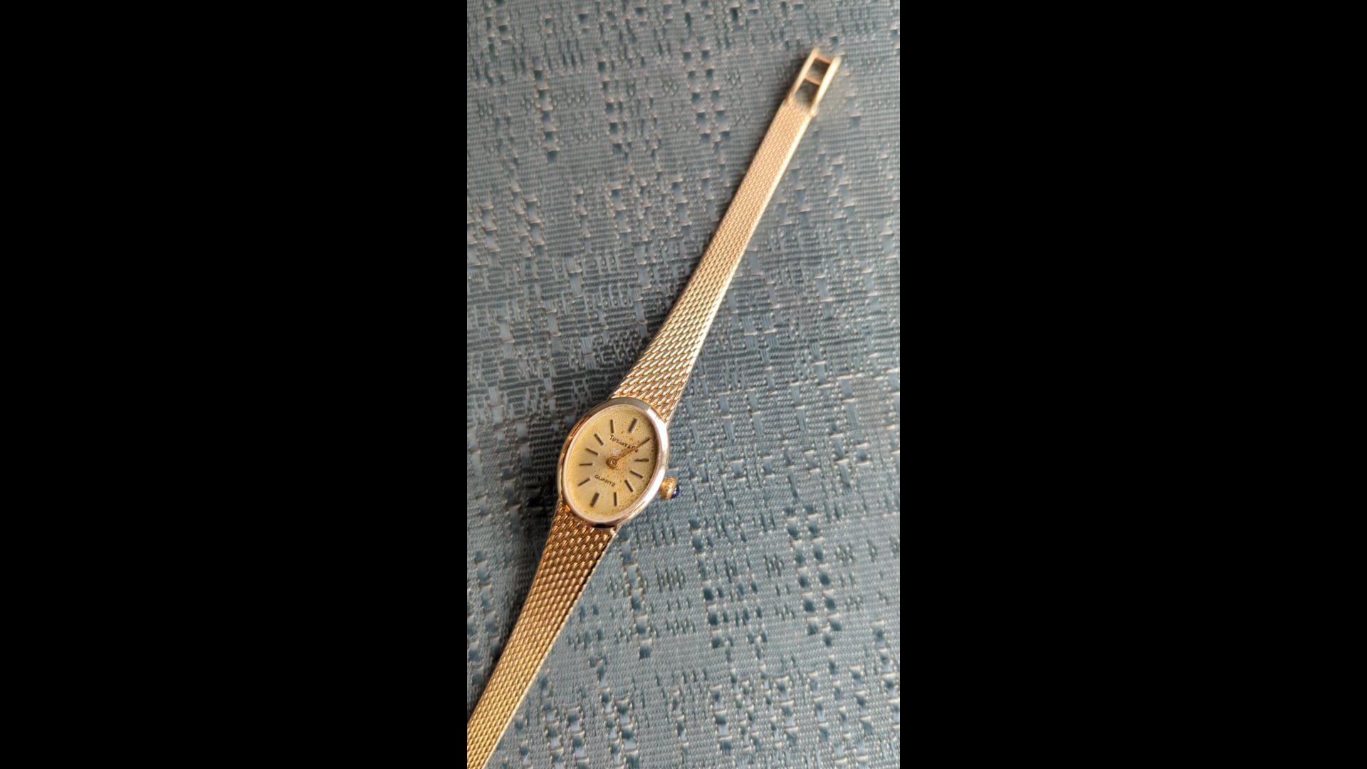 Tiffany and co. Antique 14k gold watch/gf band Vintage 14k Gold TIFFANY & Co by IWC Winding Watch 1940s  main image 4
