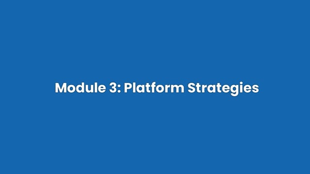 Platform Strategies - Video Thumbnail