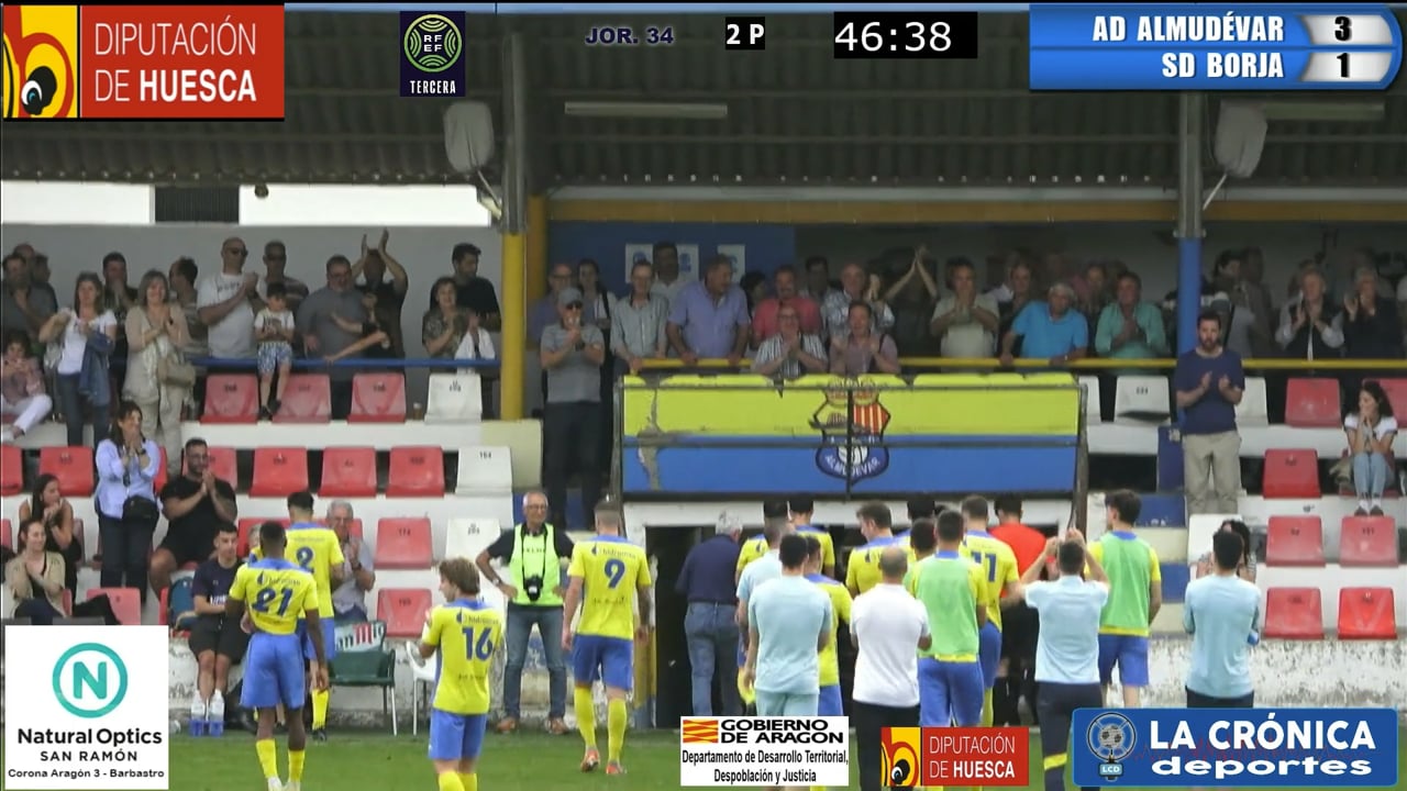 (RESUMEN Y GOLES) AD Almudévar 3-1 SD Borja / Jor. 34 / Tercera Rfef