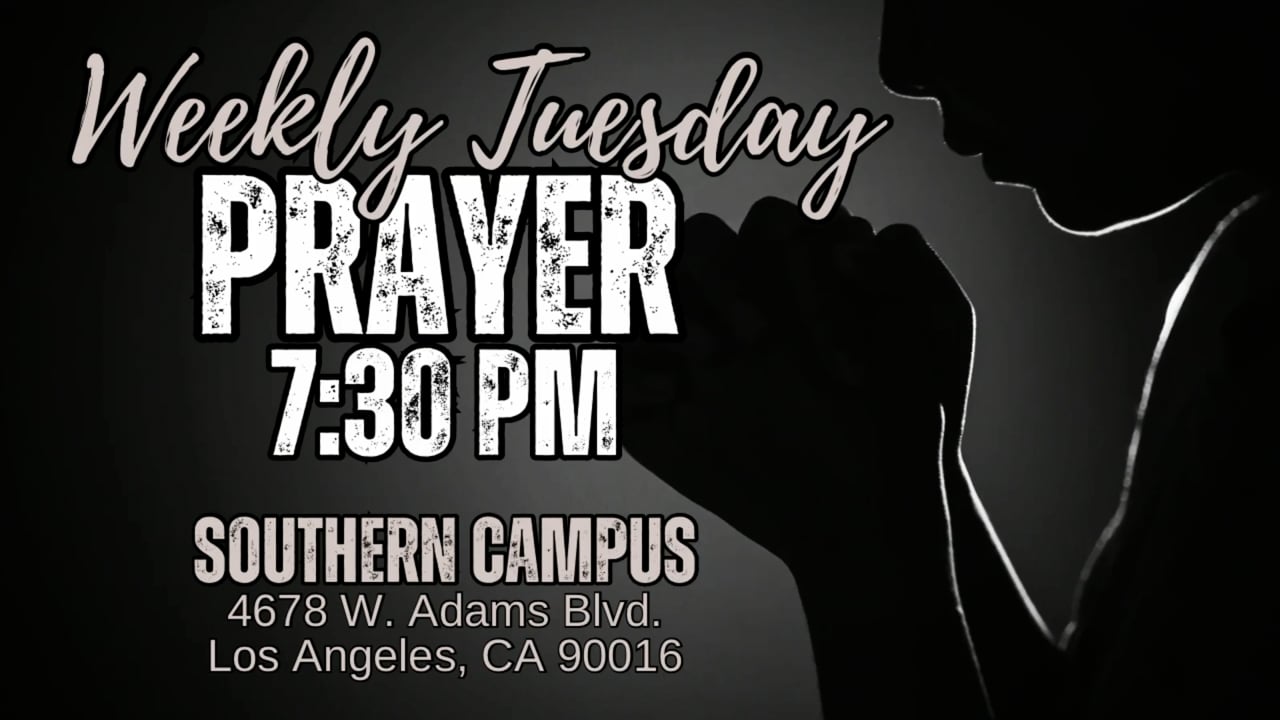 Tuesday Night Prayer | Xavier L. Thompson, Sr. | Lead Pastor