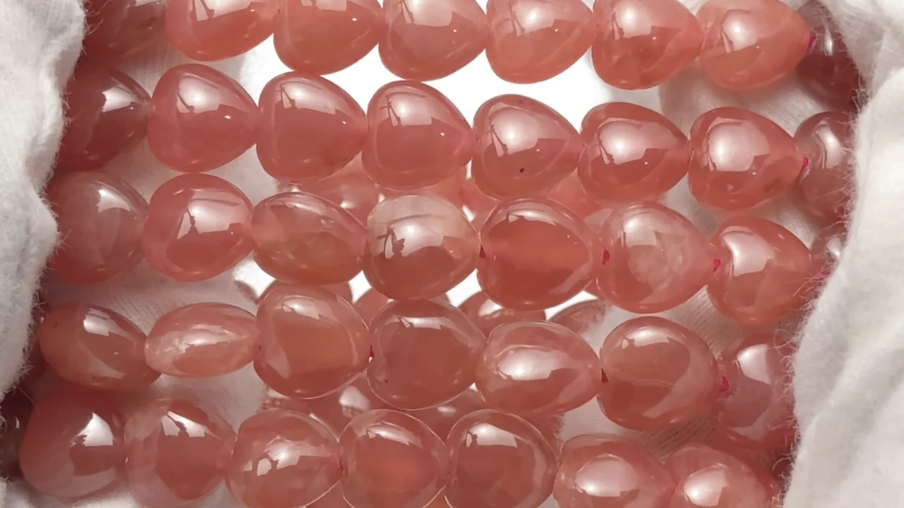 インカローズ（ペルー産）ブレスレット 1点物】高品質ペルー産◇希少カラー インカローズ 10mm