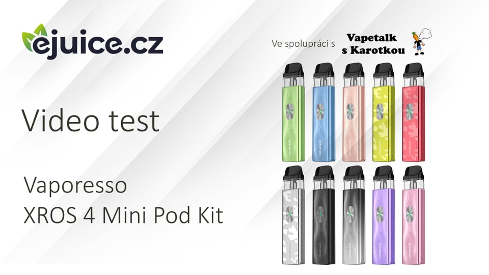Vaporesso XROS 4 Mini Pod Kit - video test (CZ)
