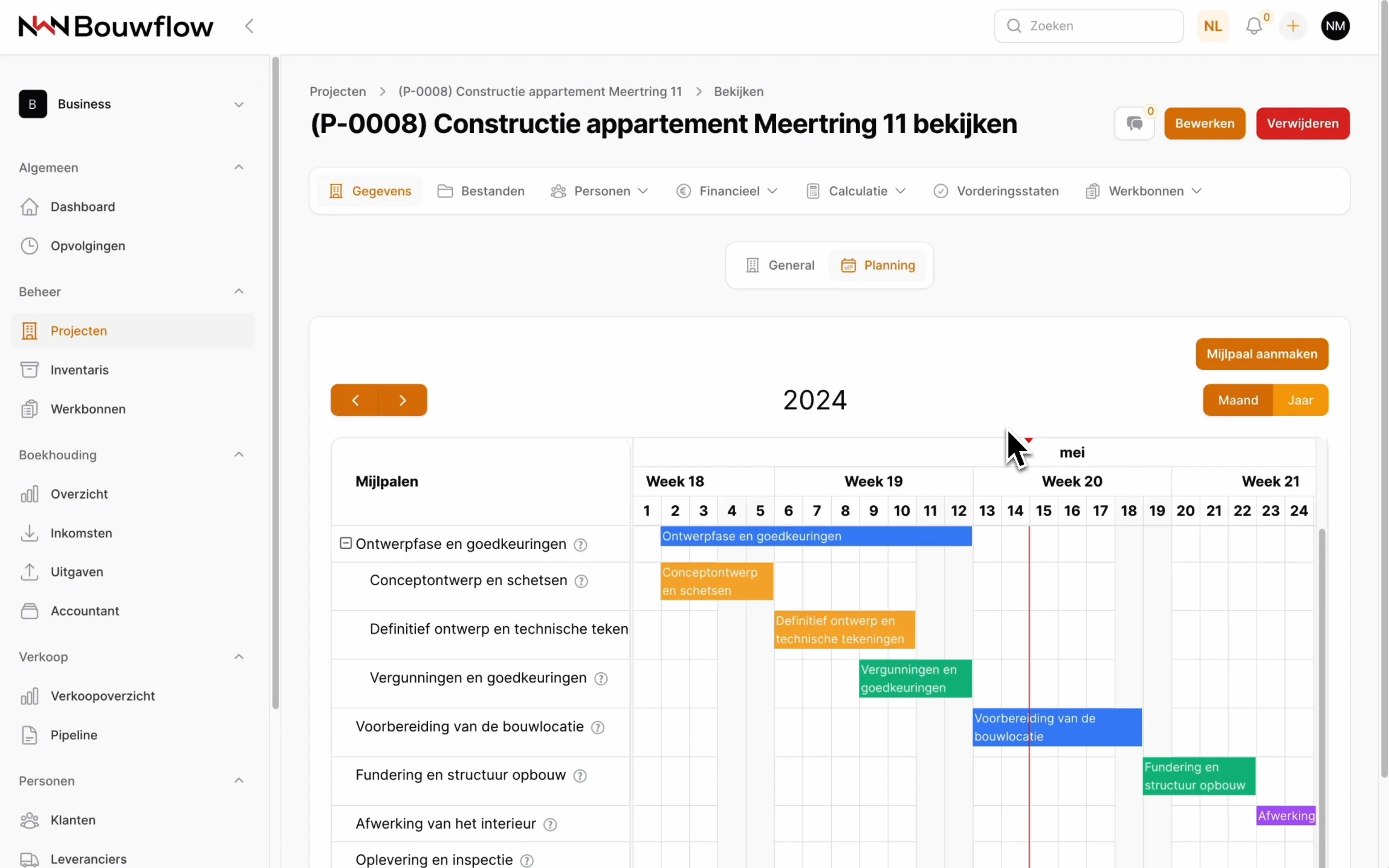 Project planning on Vimeo
