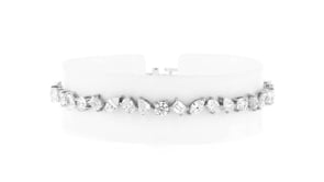 7.00 ct. t.w. Multi-Shaped Lab-Grown Diamond Tennis Bracelet in 14kt White Gold