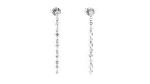1.00 ct. t.w. Lab-Grown Diamond Linear Drop Earrings in 14kt White Gold