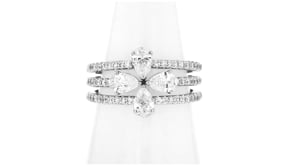 1.50 ct. t.w. Lab-Grown Diamond Jewelry Set Three Rings in 14kt White Gold