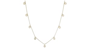 1.00 ct. t.w. Lab-Grown Diamond Station Drop Necklace in 14kt Yellow Gold