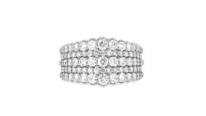2.00 ct. t.w. Lab-Grown Diamond Multi-Row Ring in 14kt White Gold