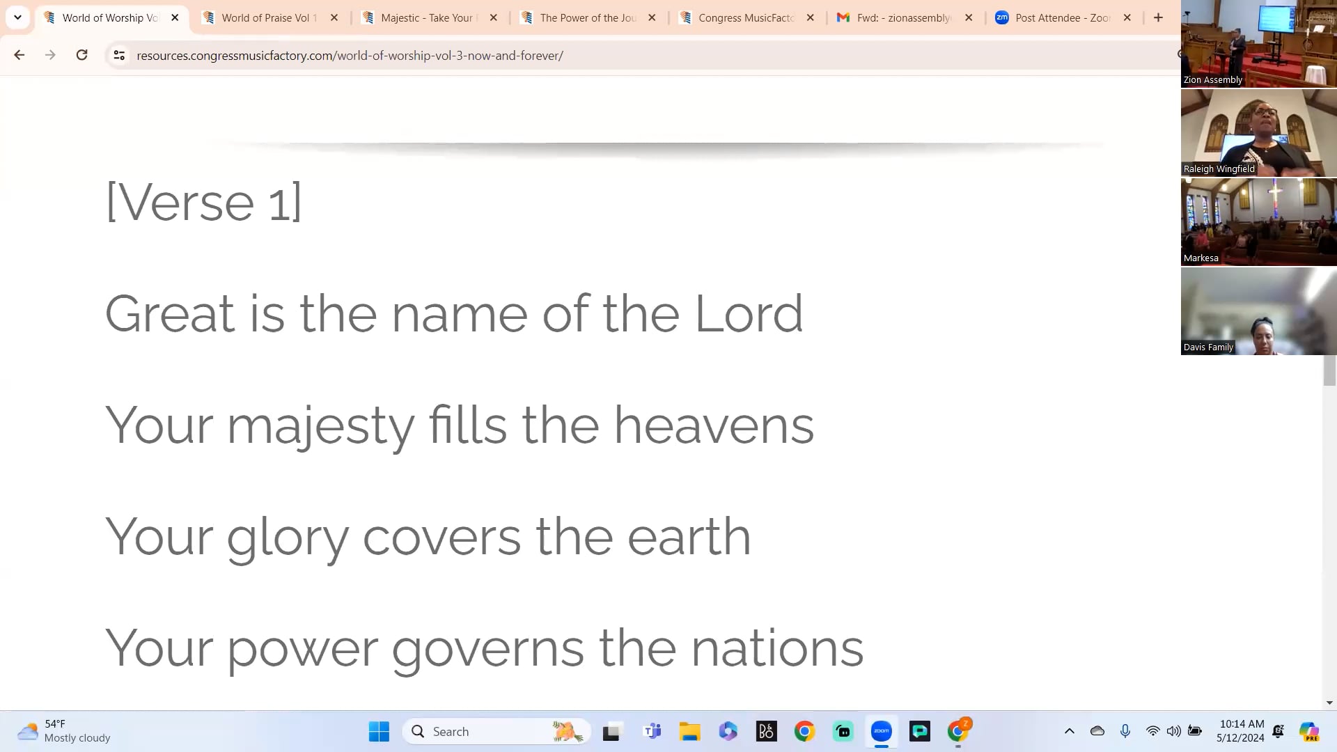 Sunday Engagement 05-12-24