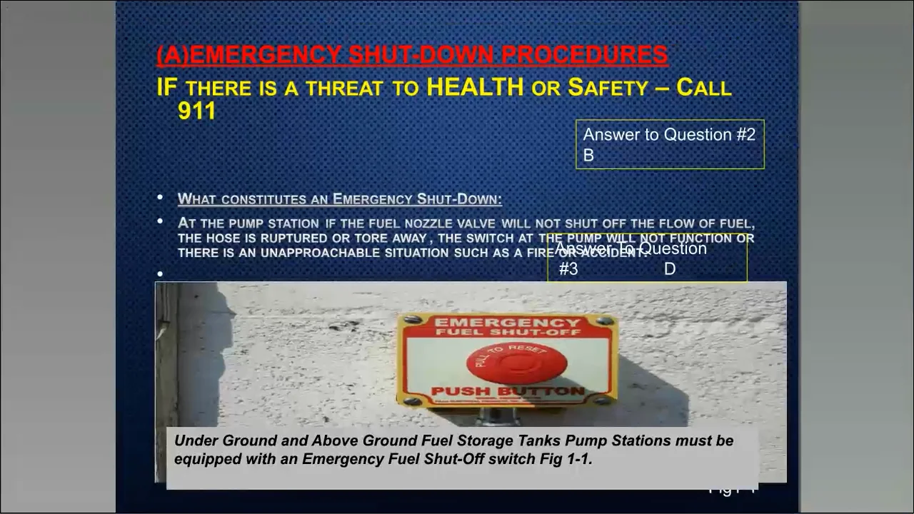 Underground and above ground storage tank operator training class c