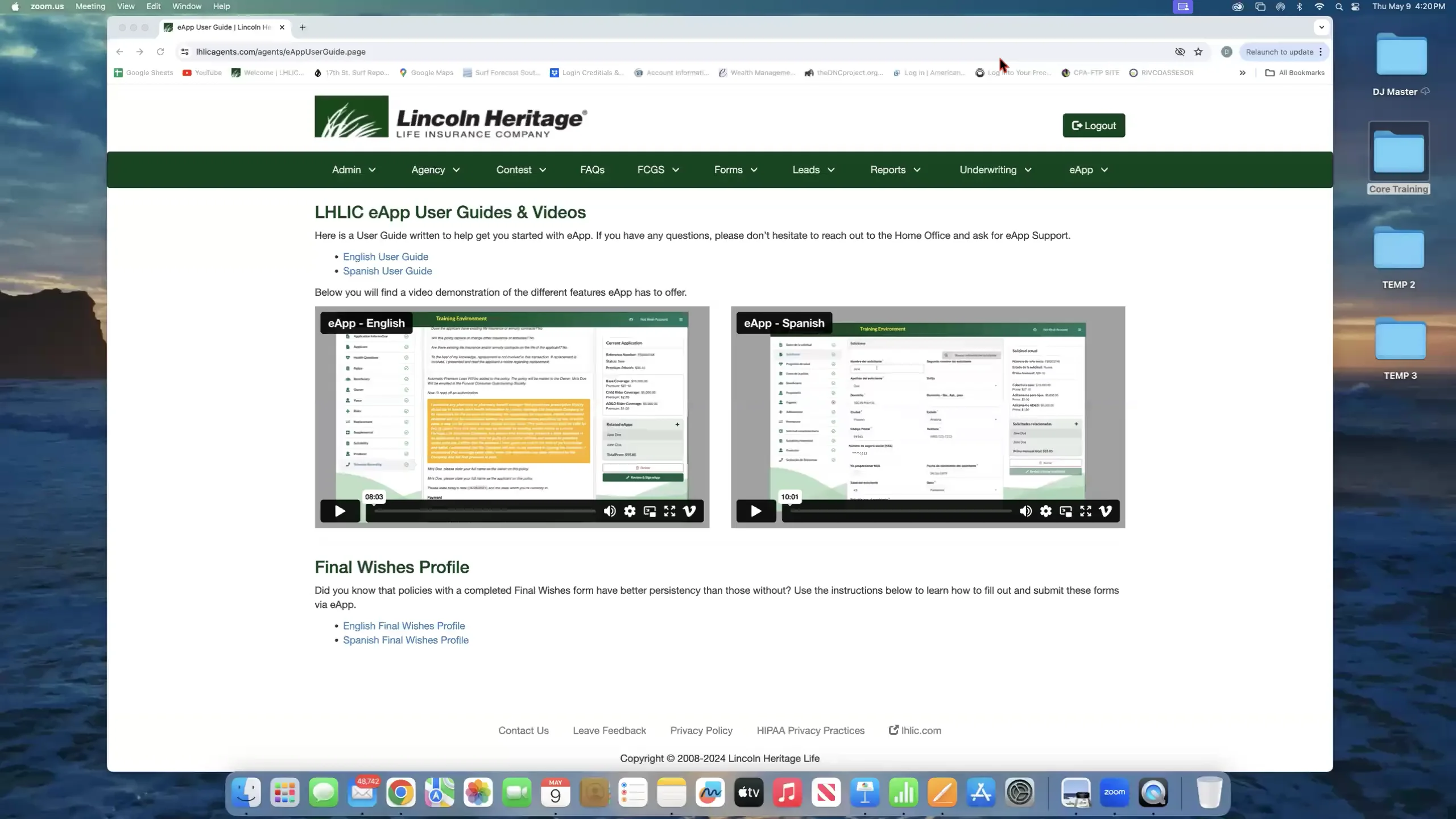 Quick Start How to do an Eapp on Vimeo