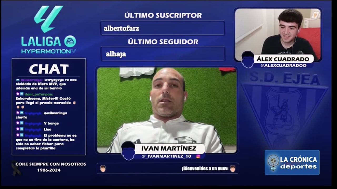 IVÁN MARTÍNEZ (Entrenador SD Ejea) Analiza la temporada y el ascenso a segunda rfef