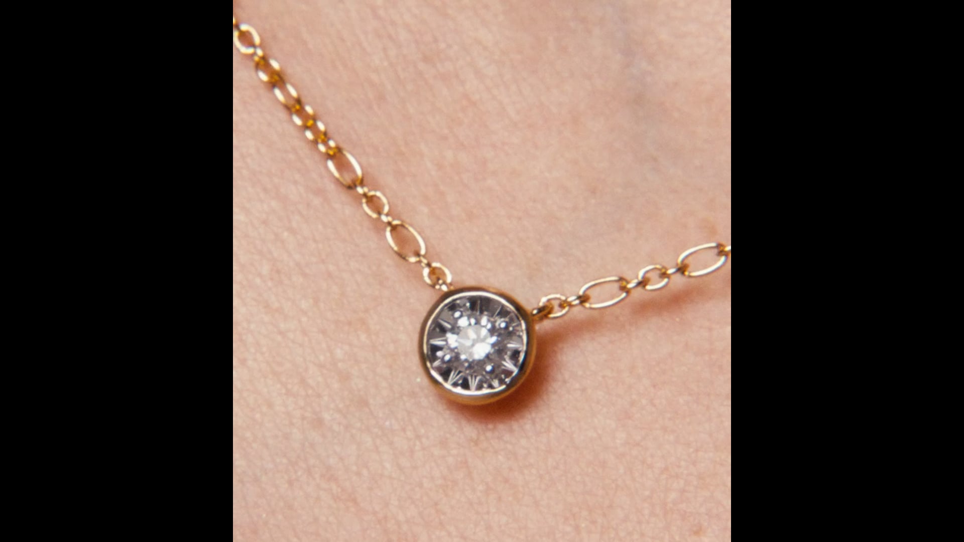 Large Lab Grown Diamond Essentials Necklace Adjustable 41