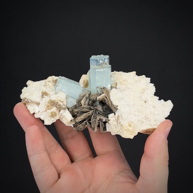 Aquamarine, Muscovite & Feldspar (New Find)