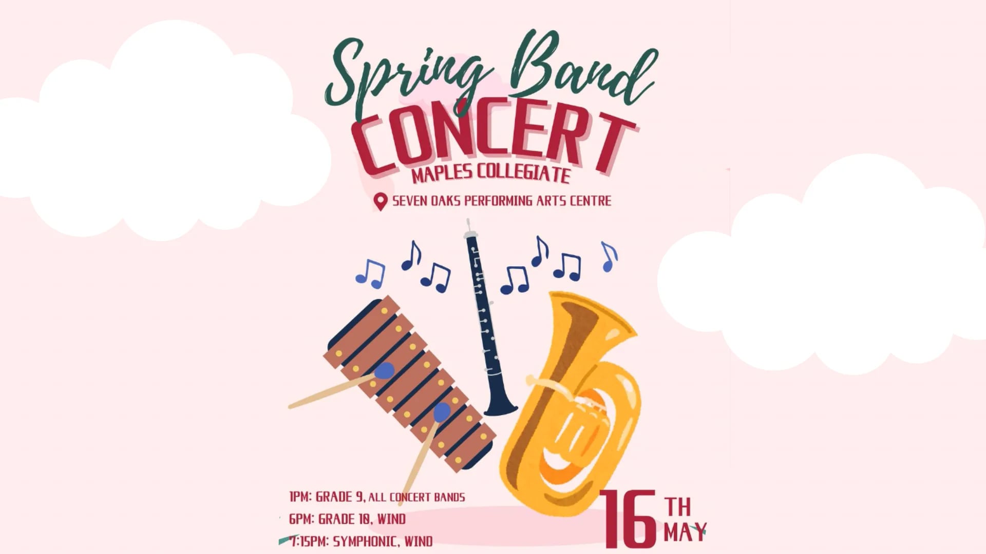 The Maples Collegiate Spring Band Concert!