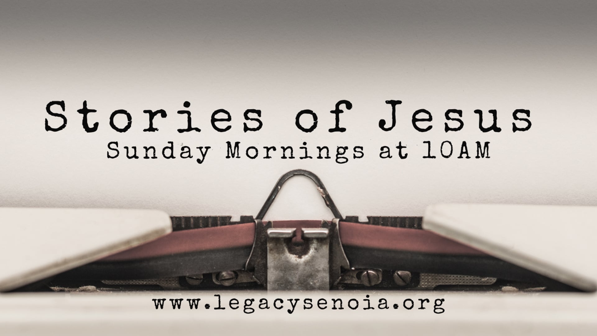 Stories of Jesus - May 12, 2024