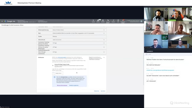 Facebook-Werbung für Tischschutzmatten, Attribution & zerbrochene Conversions, SEO & Google Ads in Kombination
