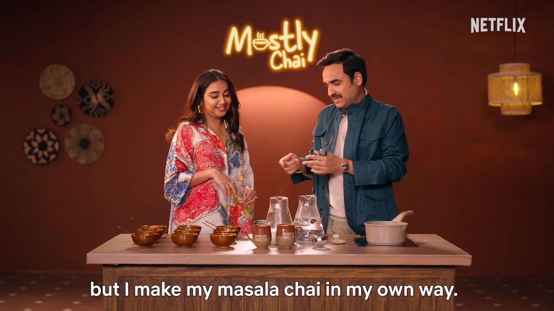 Netflix | Mostly Chai with Pankaj Tripathi and Prajakta Koli | OMG 2 Promotion