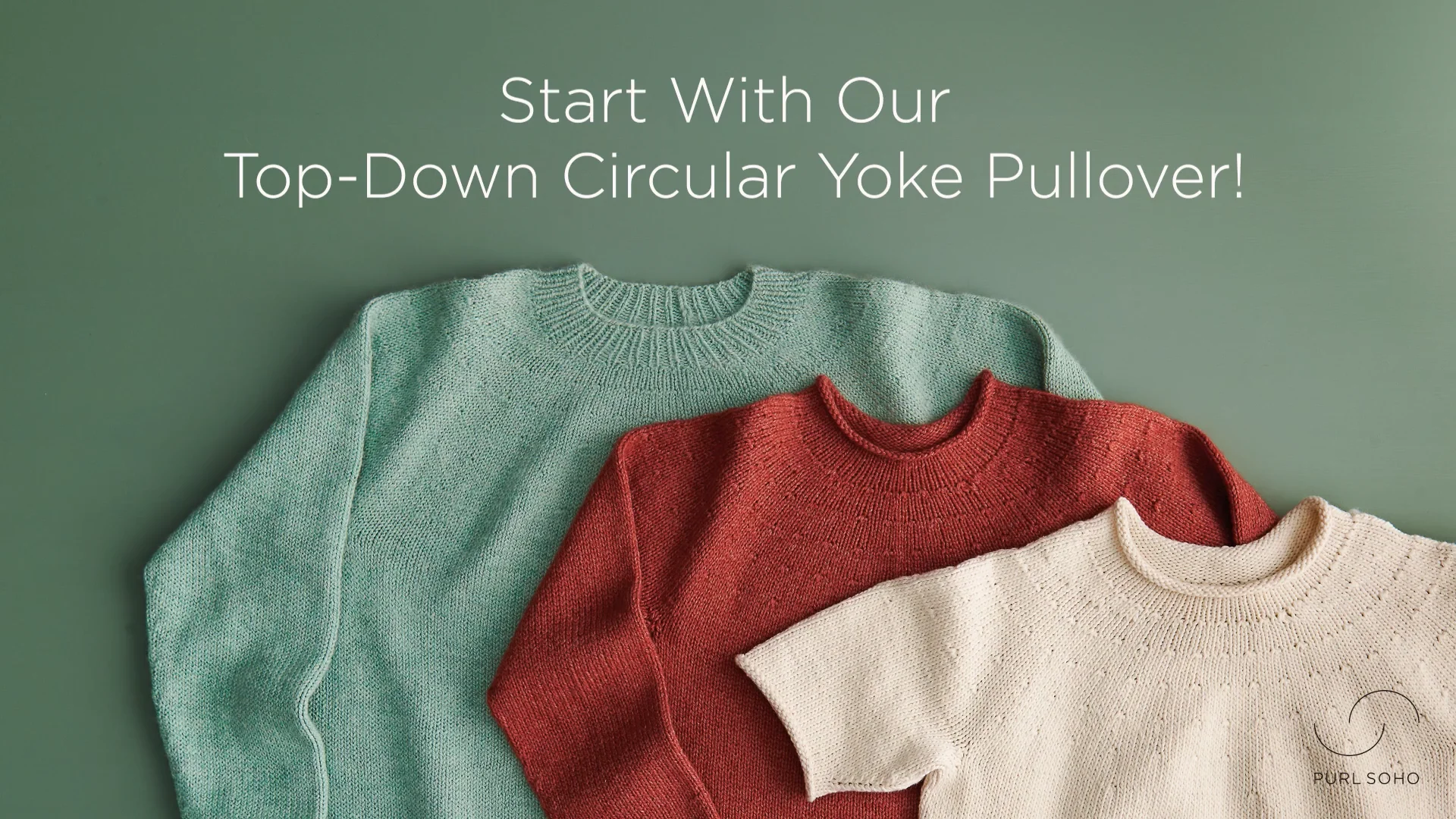 Top Down Circular Yoke Pullover Tutorial Montage