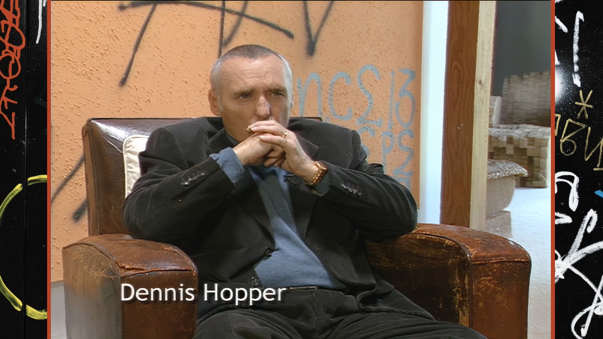 Dennis Hopper with Julian Schnabel