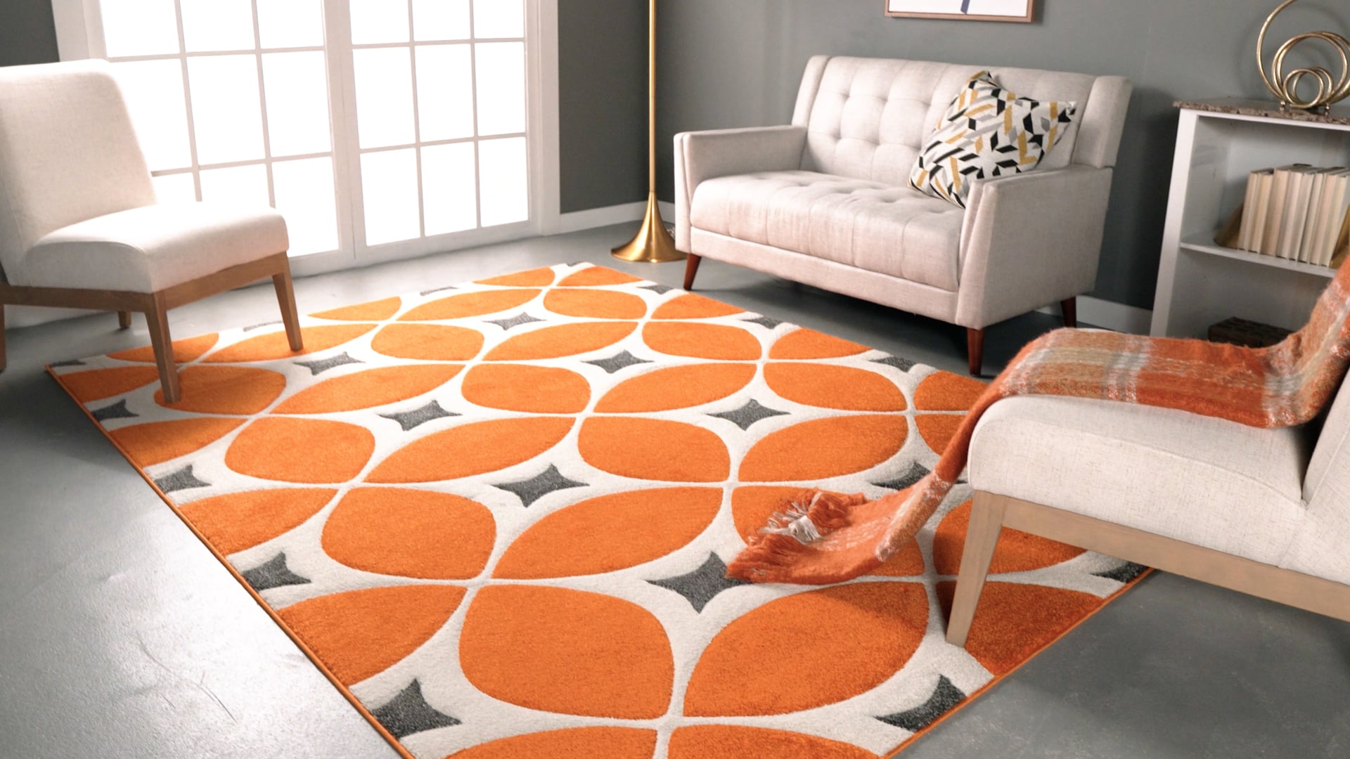 Nuloom Hand-Tufted Gabriela Area Rug, Navy 4'x6'
